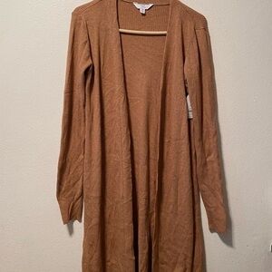Time And Tru Women’s Sweater Open Cardigan Size XSmall‎ Brown New